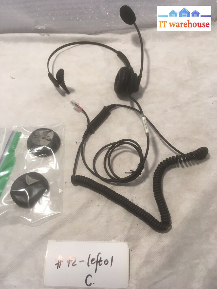 + Earshot Innovations Call Center Noise-Canceling Mic Earphone W/ Cable Earpad