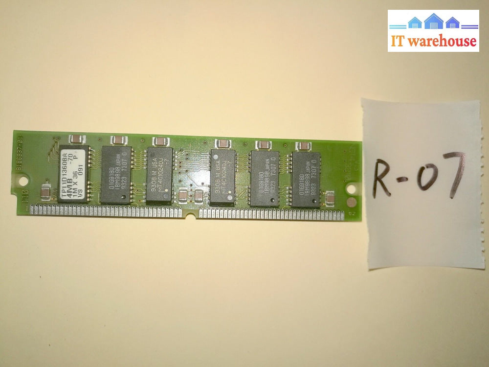 + Edo Memory Ram Tp11D1360Ba 4Mb 1Mx32 70Ns 5.0V