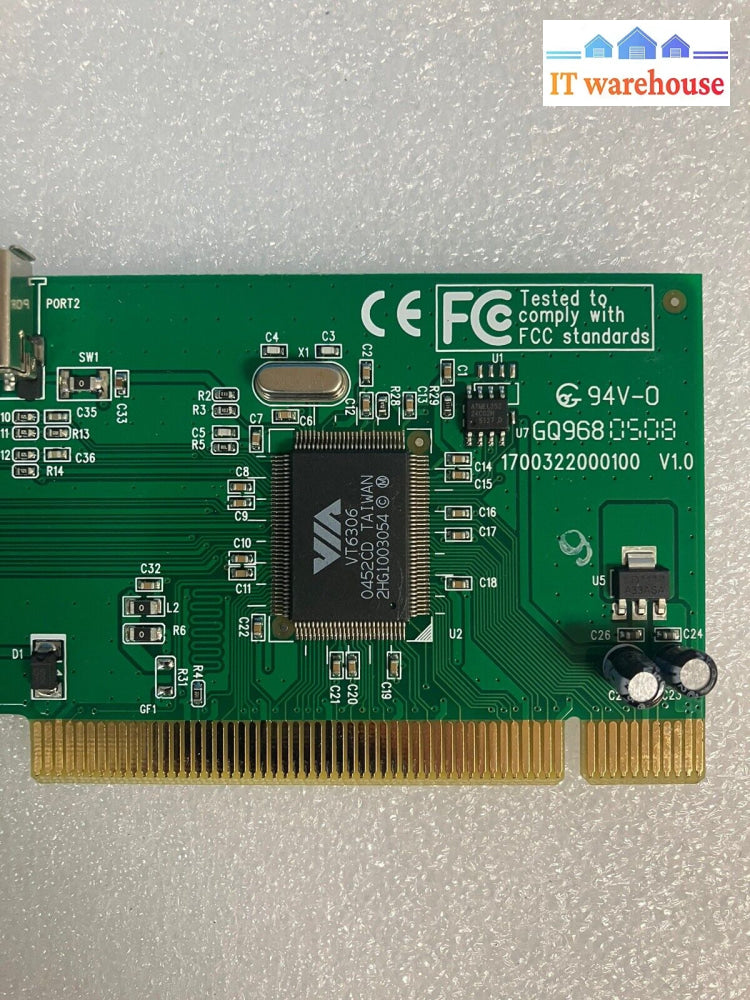 ~ Encore 4 Port Firewire Ieee-1394 Pci Host Adapter Enl1394-Pci-Va 1394A Vt6306