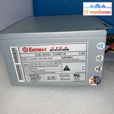 Enermax Eg365P-Ve Fca Atx Power Supply | 350W