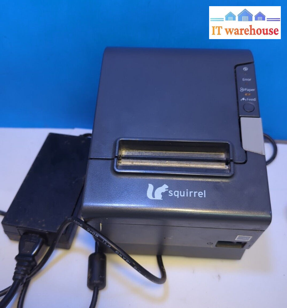 Epson Squirrel Tm-T88V M244A Pos Usb Ethernet Thermal Printer With Ac Tested -