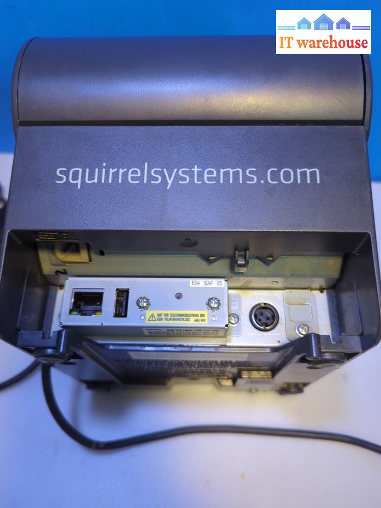 Epson Squirrel Tm-T88V M244A Pos Usb Ethernet Thermal Printer With Ac Tested -