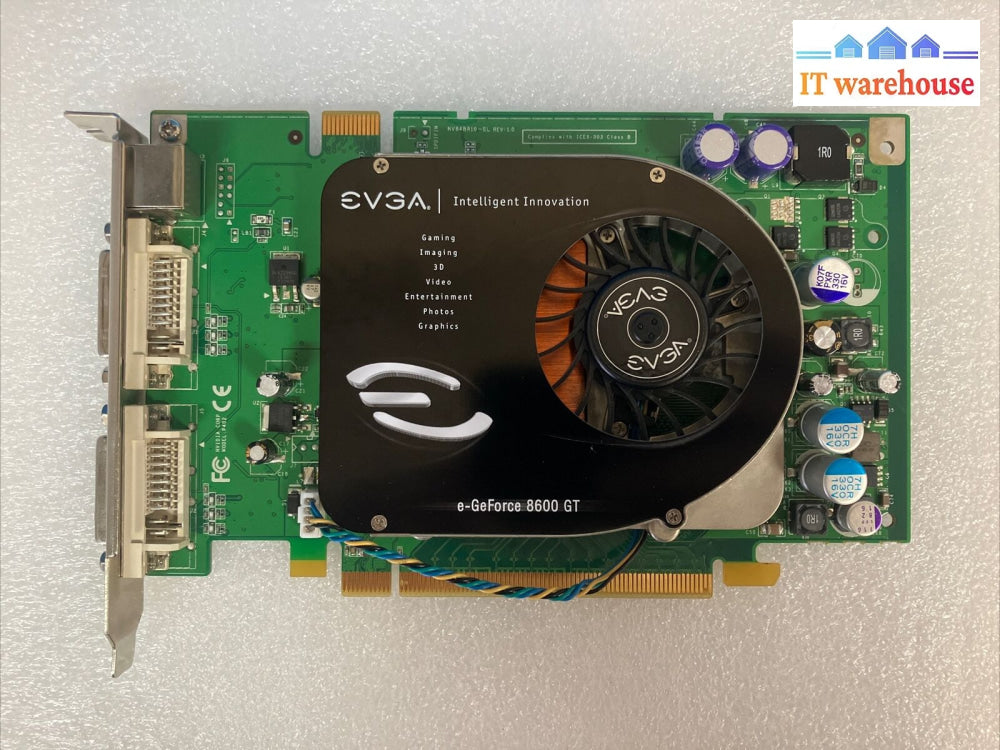 Evga E-Geforce 8600Gt 256-P2-N751-Tr Pci-E 2*Dvi 256Mb Graphics Video Card ~