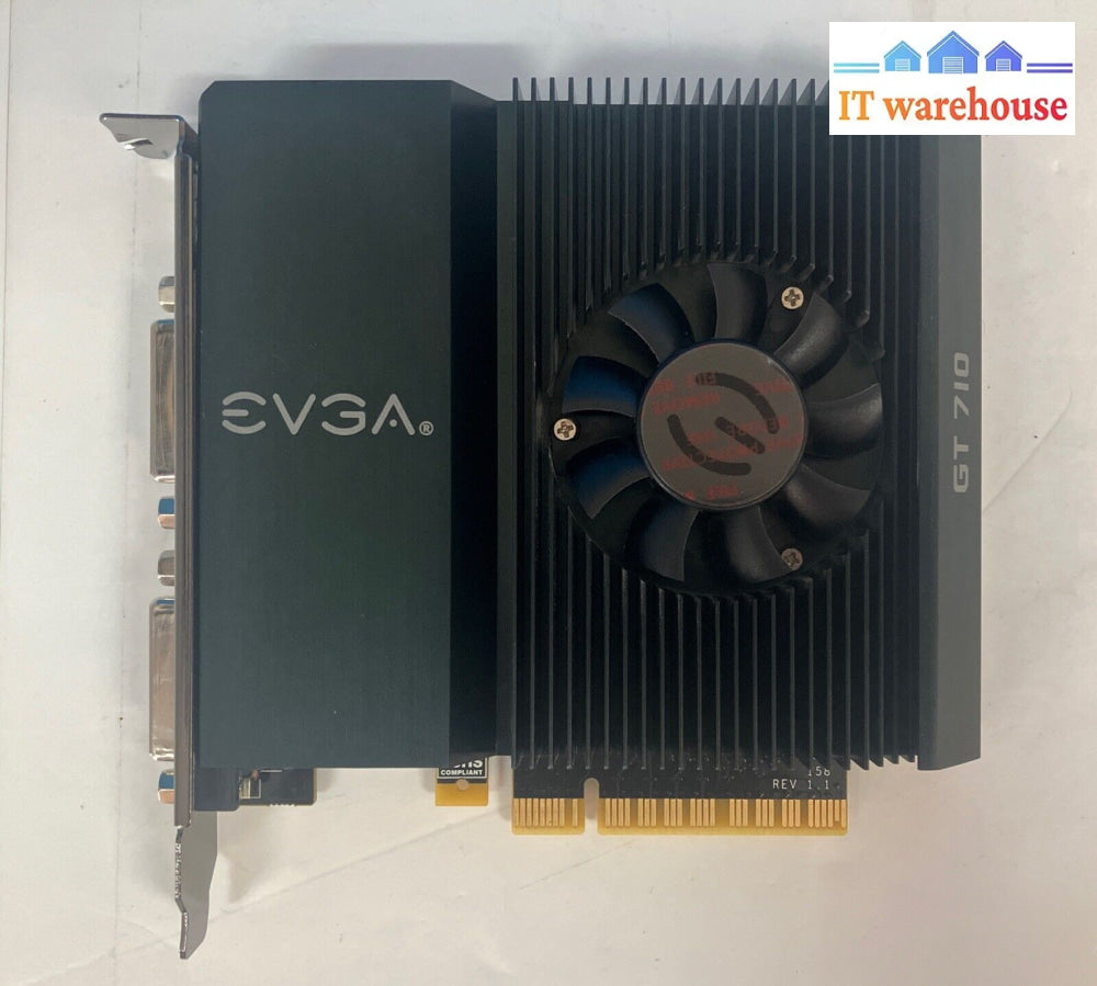 Evga Gt 710 2Gb Ddr3 64-Bit Dvi Mini-Hdmi 02G-P3-2717-Kr Video Graphics Card ~