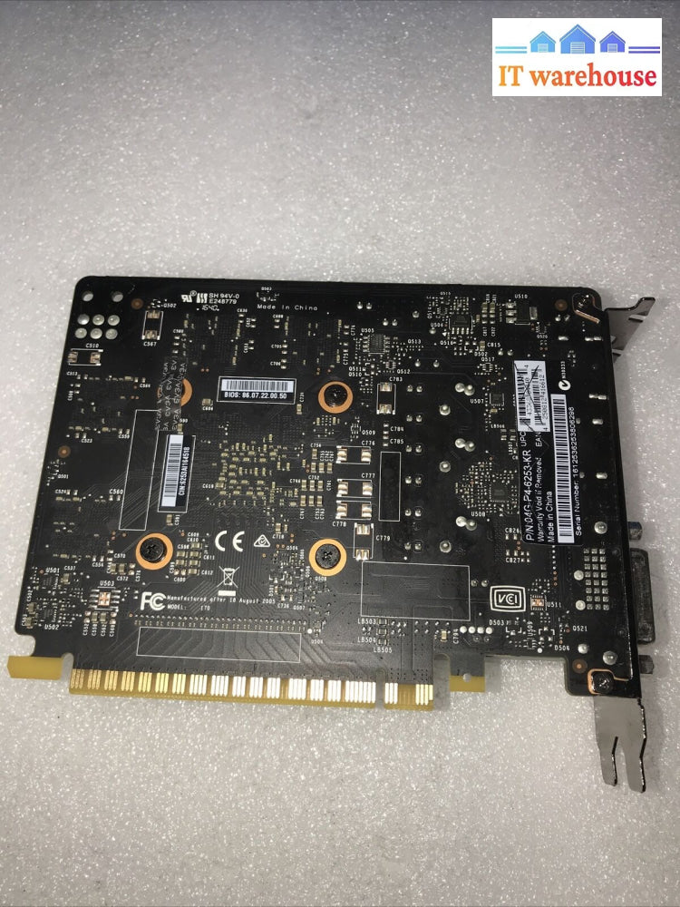 Evga Nvidia Geforce Gtx 1050 Ti 4Gb Gddr5 Graphics Card - 04G-P4-6253-Kr