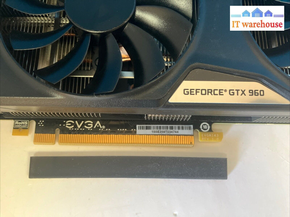 Evga Nvidia Geforce Gtx 960 Gddr5 2Gb Gaming Graphics Card 02G-P4-2963-Kr ~