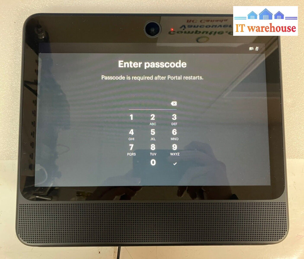 ~ Facebook Portal 1St Gen 10.1’ Alexa Video Calling Device - Password Locked