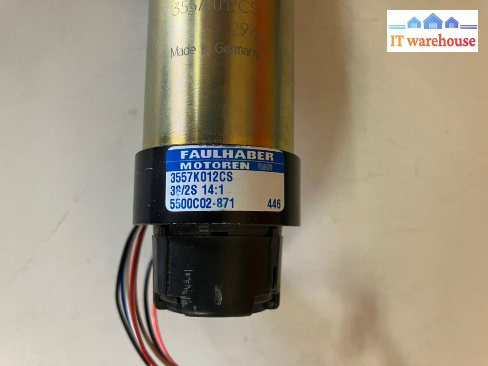 ~ Faulhaber Minimotor Sa 38/2S 14:1 3557K 012Cs 5500C02-871 Heds-5500 C02 9635 A