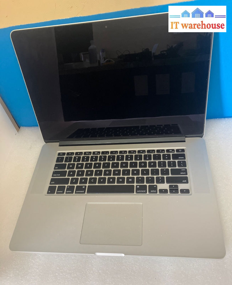 ~(For Parts As Is) Apple Macbook Pro A1398 Mid 2014 15’ Laptop I7-4870Hq (Read)