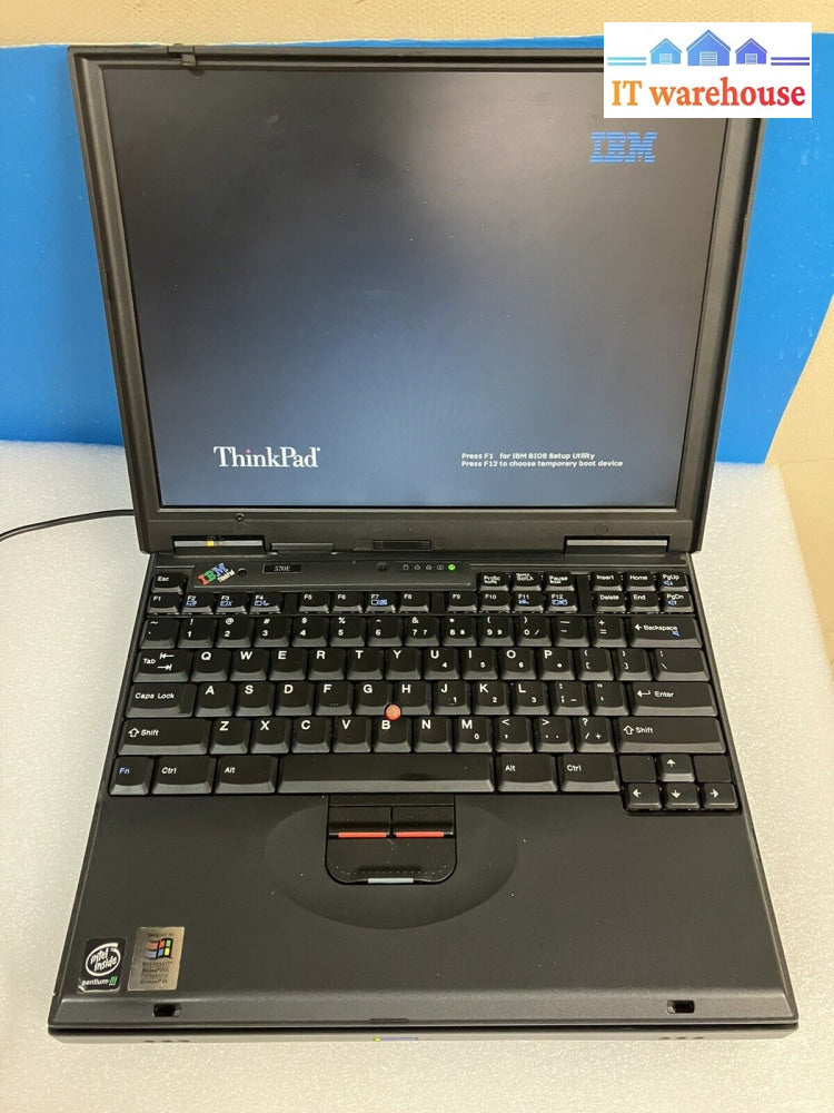 ~ (For Parts As Is) Ibm 570E Laptop Pentium Cpu No Disks (Bios Password Locked)