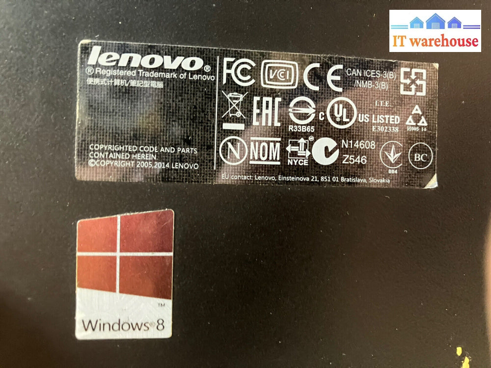 ~ (For Parts As Is) Lenovo 15.6’ Laptop Amd A8 Cpu 2Gb Ram No Disk (Read)