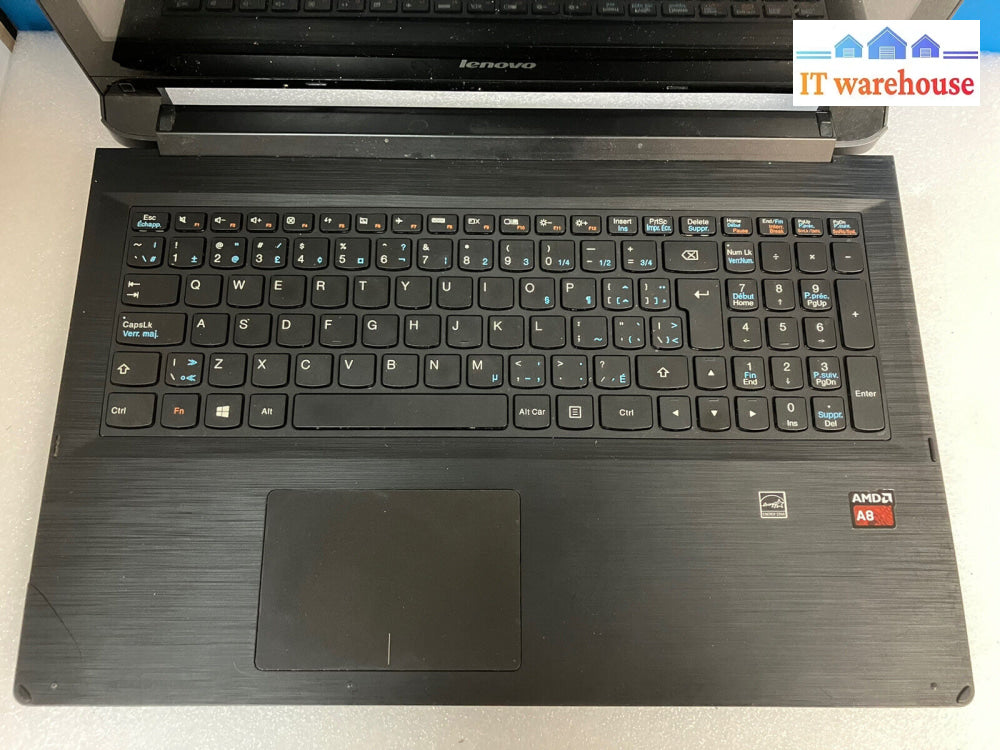 ~ (For Parts As Is) Lenovo 15.6’ Laptop Amd A8 Cpu 2Gb Ram No Disk (Read)