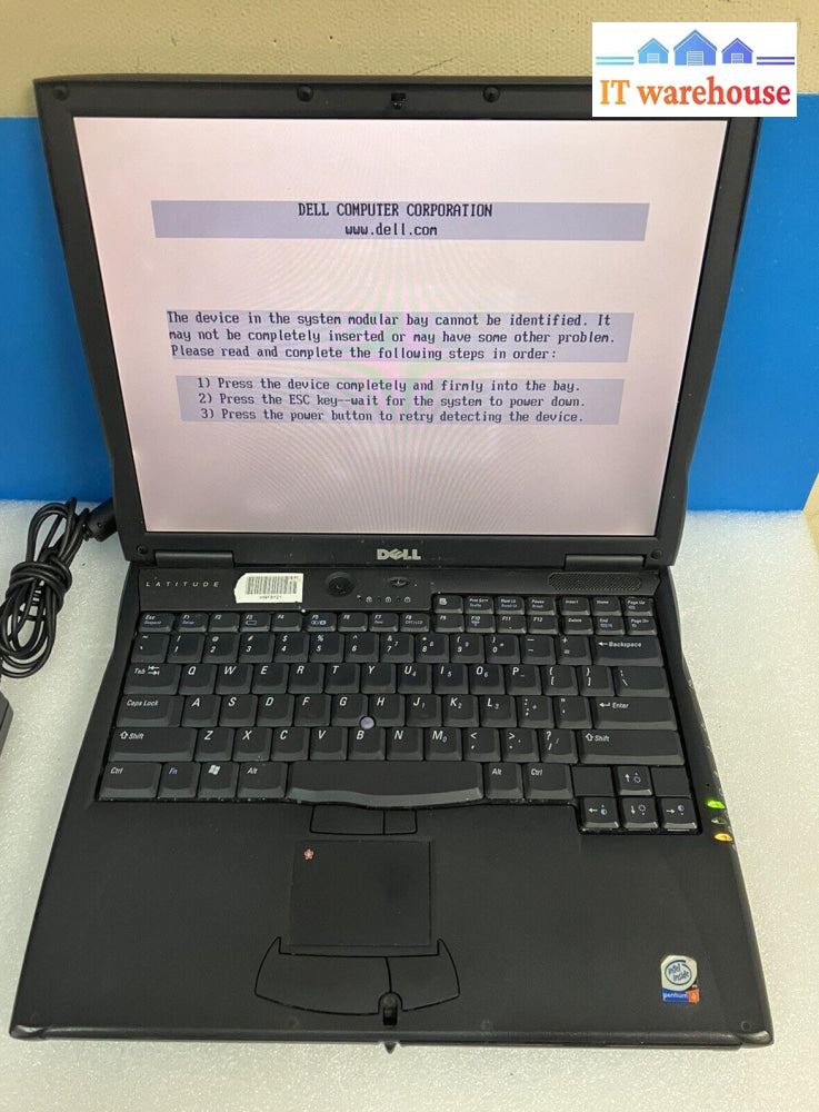 ~ (For Parts) Dell Latitude C640 14’ Laptop Pentium 4 1.8Ghz 512Mb Ram 100Gb Hdd