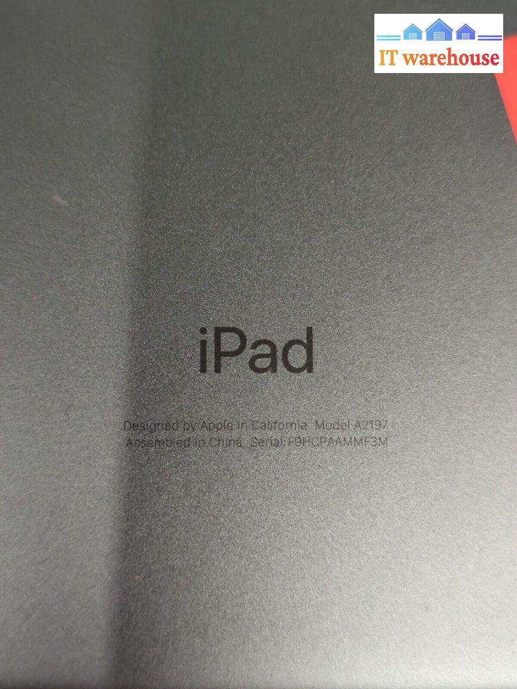 (For Parts) Ipad 7Th Generation A2197 Space Grey (No Power Up) -