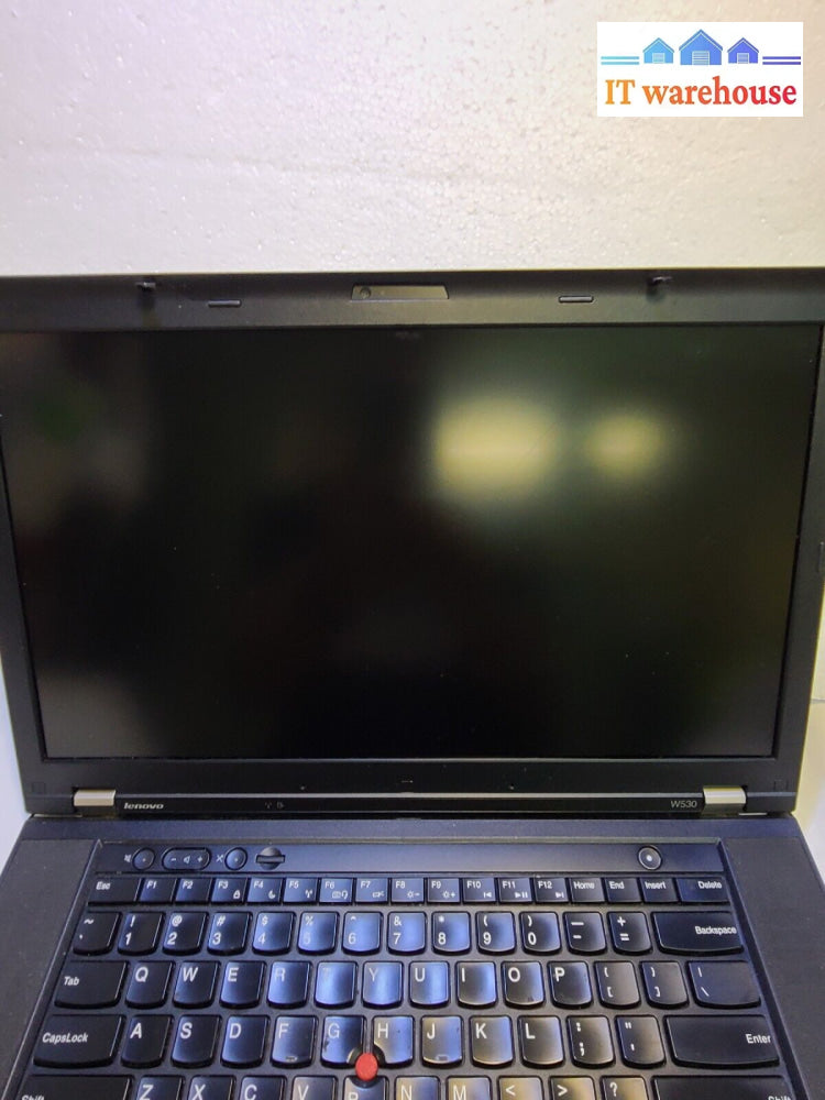 - (For Parts) Lenovo W530 15.6’ Thinkpad W/ I7-3Xxx Cpu /No Ram/No Hdd