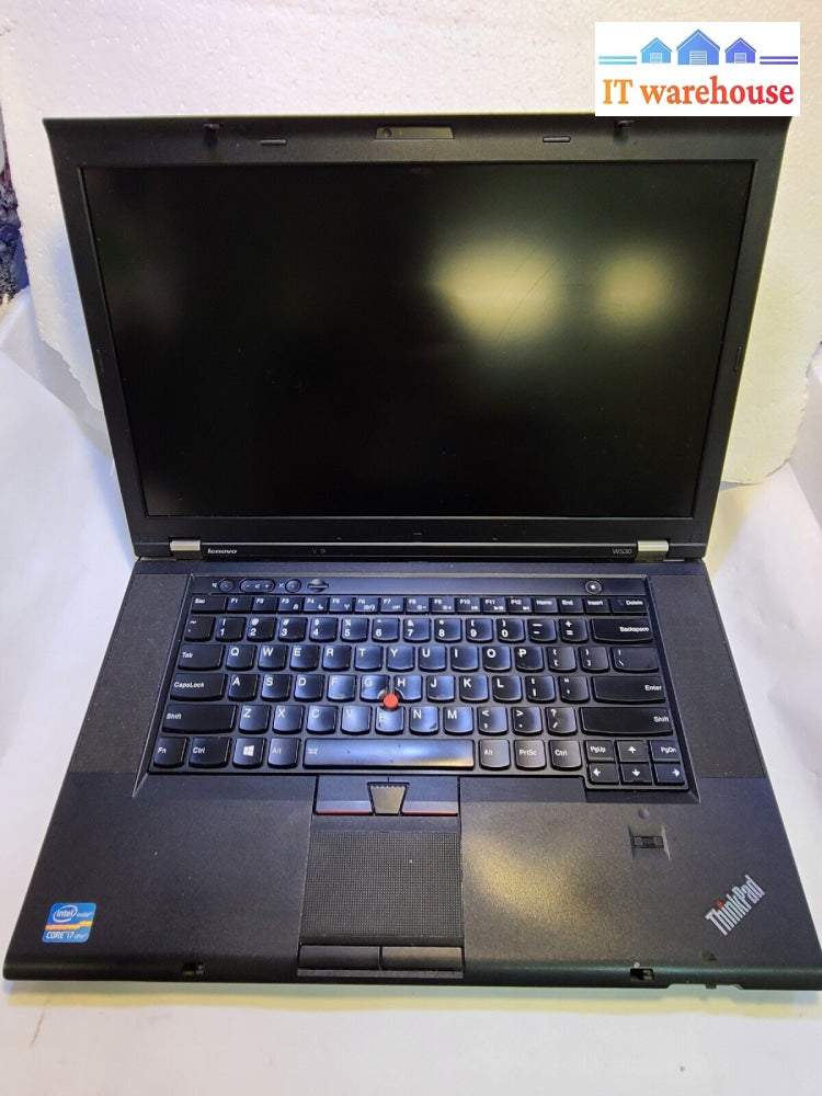 - (For Parts) Lenovo W530 15.6’ Thinkpad W/ I7-3Xxx Cpu /No Ram/No Hdd