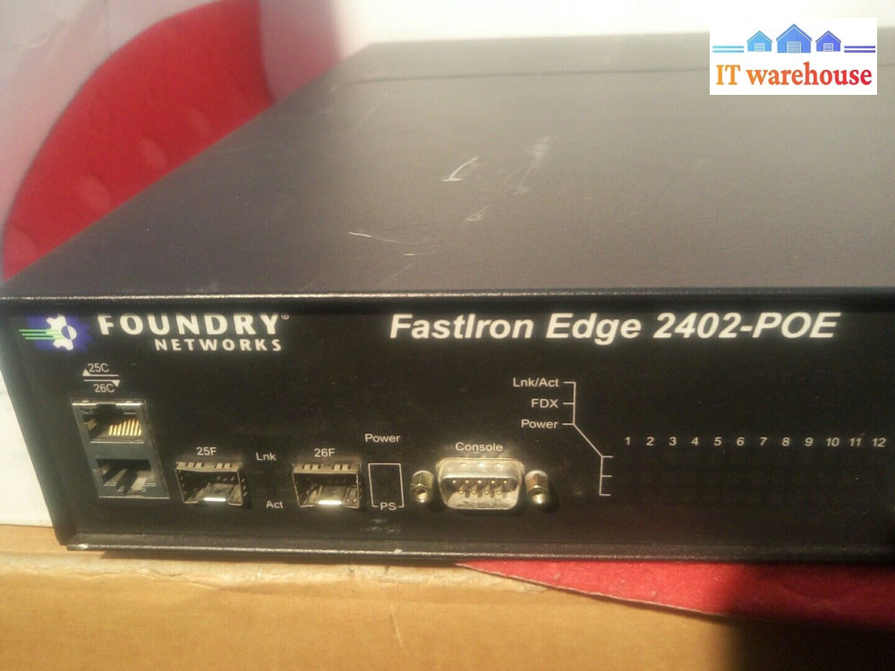 - Foundry Fastiron Edge 2402-Poe Switch Fes2402-Poe