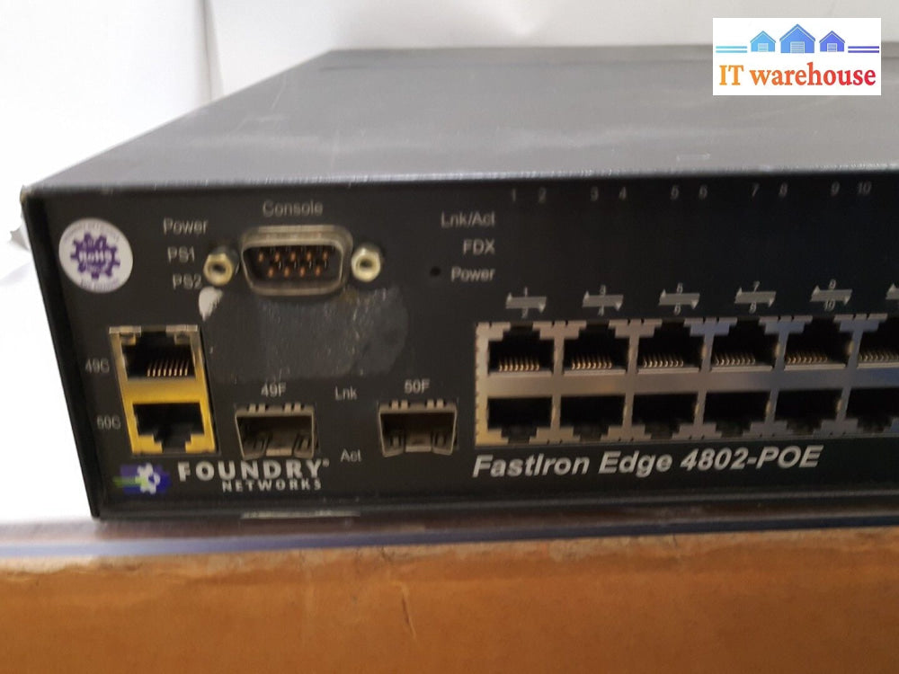 - Foundry Fastlron Edge 4802-Poe Fes4802-Poe 48-Port Poe Switch