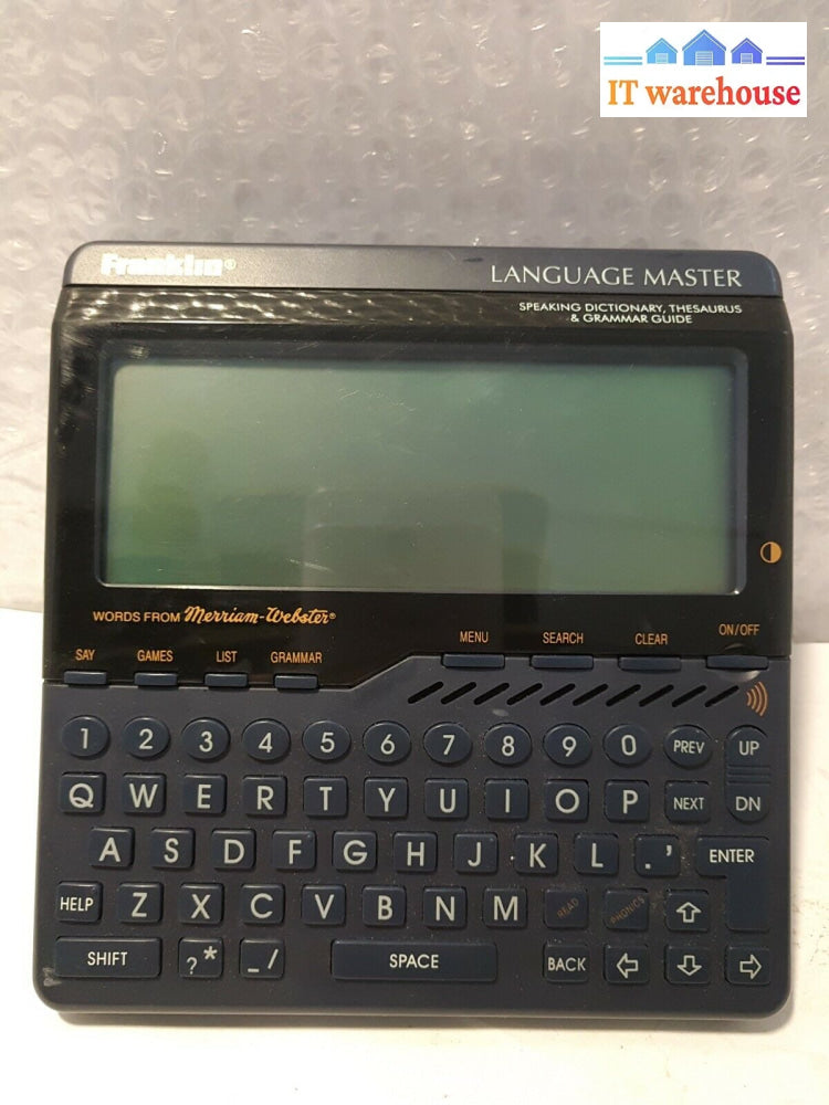 - Franklin Lm-6000B Language Master Speaking Dictionary (No Battery No Adapter)