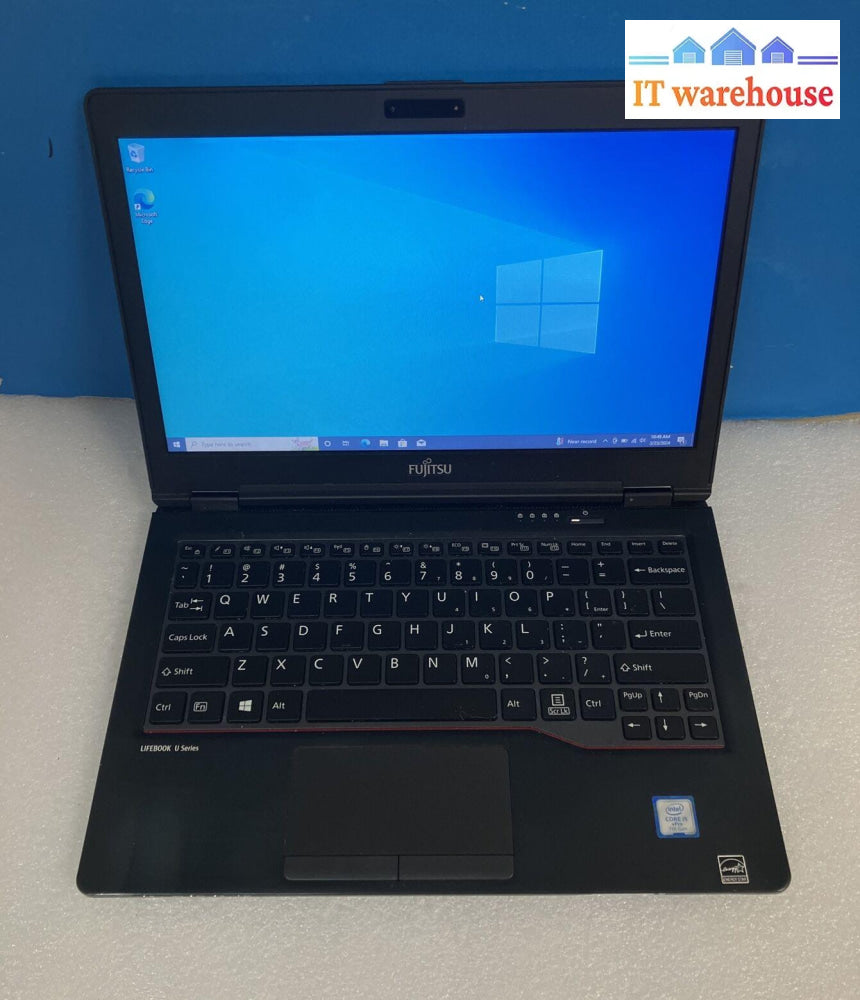 Fujitsu Lifebook U728 12.5’ Laptop I5-7300U Cpu / 8Gb Ram 256Gb Ssd Win10P ~