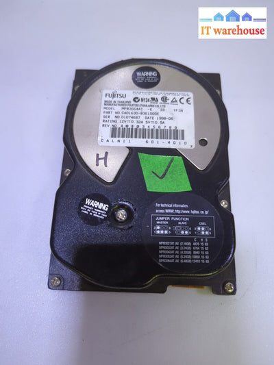 Fujitsu Mpb3064At 3.5’ Ide Hdd 6.4Gb Hard Drive Tested -