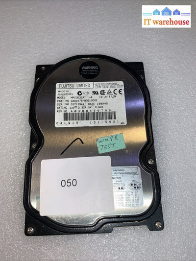 Fujitsu Mpc3032At 3.2Gb 3.5’ Ide Hard Drive Tested