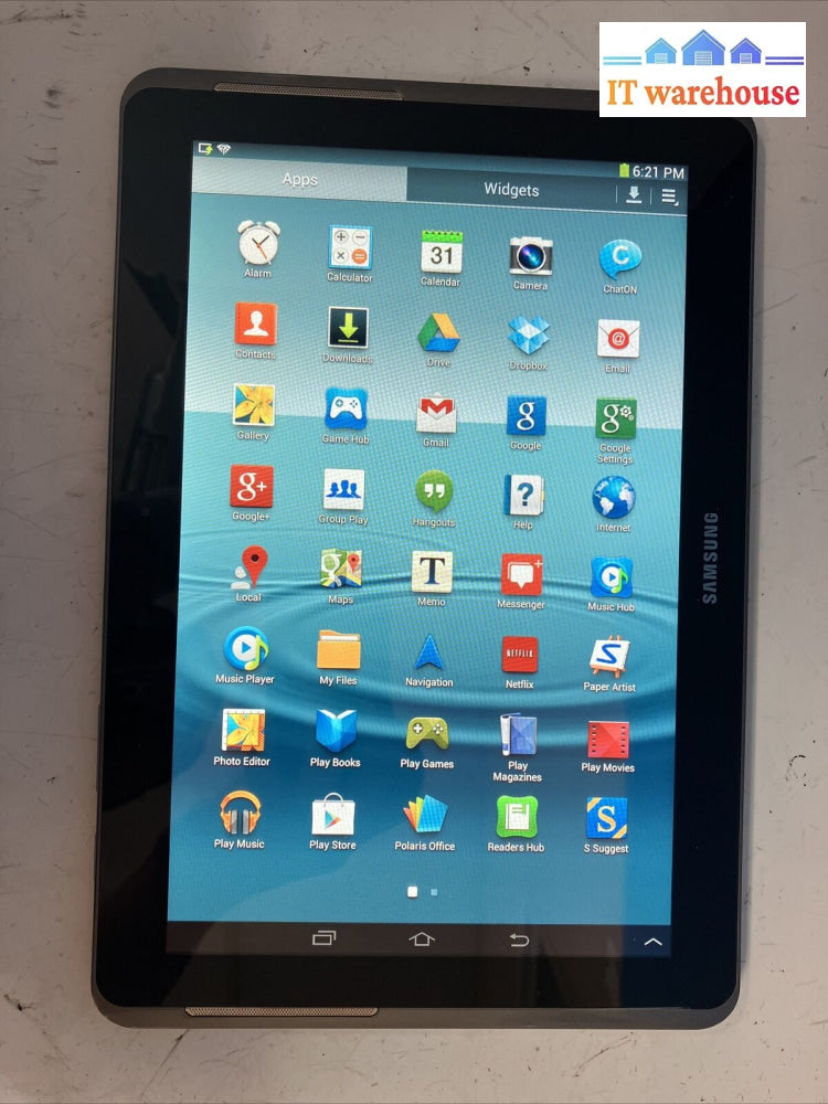 Galaxy Tab 2 Gt-P5113 10.1 Android Tablet 16Gb Storage Wi-Fi Black *Tested* ~