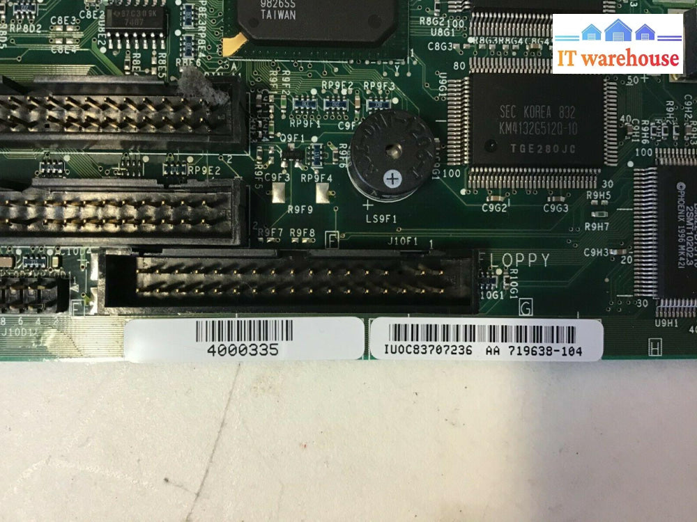 Gateway Motherboard Aa 719638-104 4000335 W/ Intel Celeron 333Mhz Sl2Wn Cpu