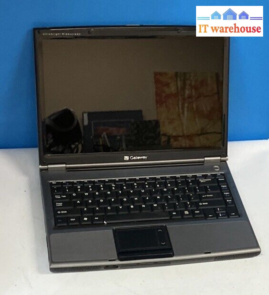 Gateway W340Ui 14’ Laptop Intel T2060 Cpu / 1Gb Ram 100Gb Hdd Xp (Bad Batt)~