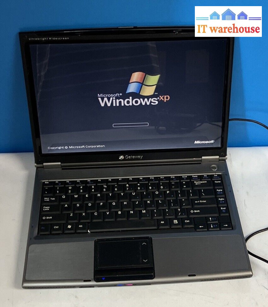 Gateway W340Ui 14’ Laptop Intel T2060 Cpu / 1Gb Ram 100Gb Hdd Xp (Bad Batt)~