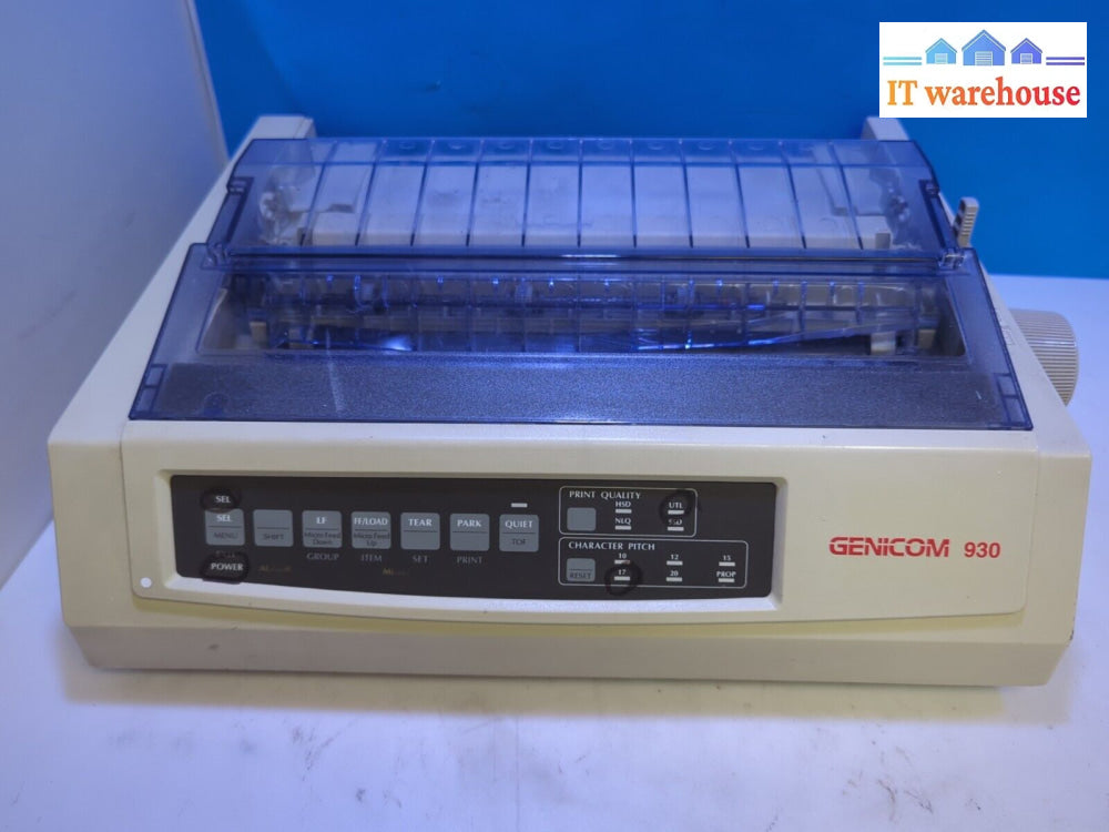 Genicom 930 Dot Matrix Printer Parallel Only Tested (* Read) -