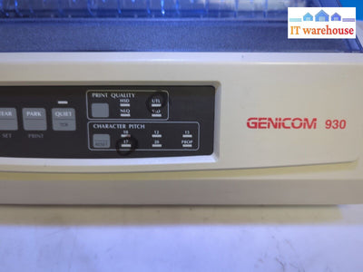 Genicom 930 Dot Matrix Printer Parallel Only Tested (* Read) -