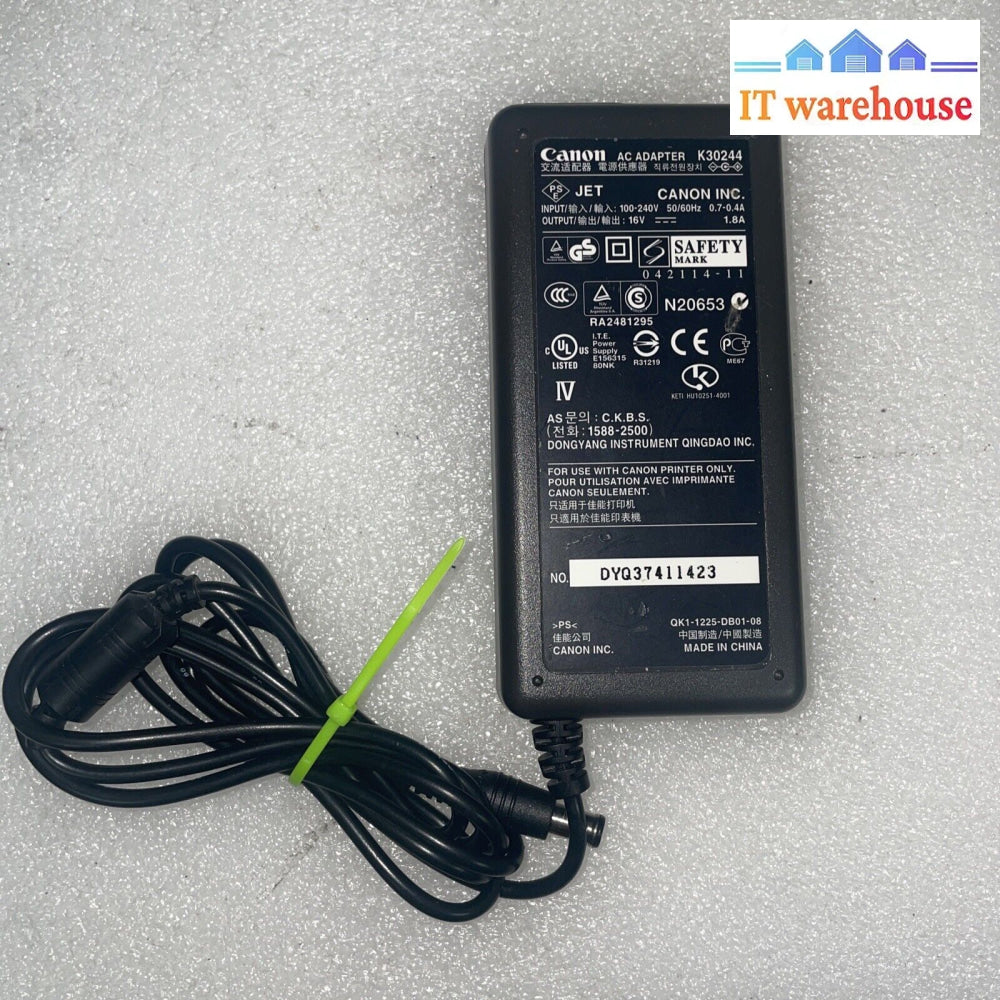 Genuine Canon Ac Power Supply For Printer Pixma Ip90 Ip90V K30244