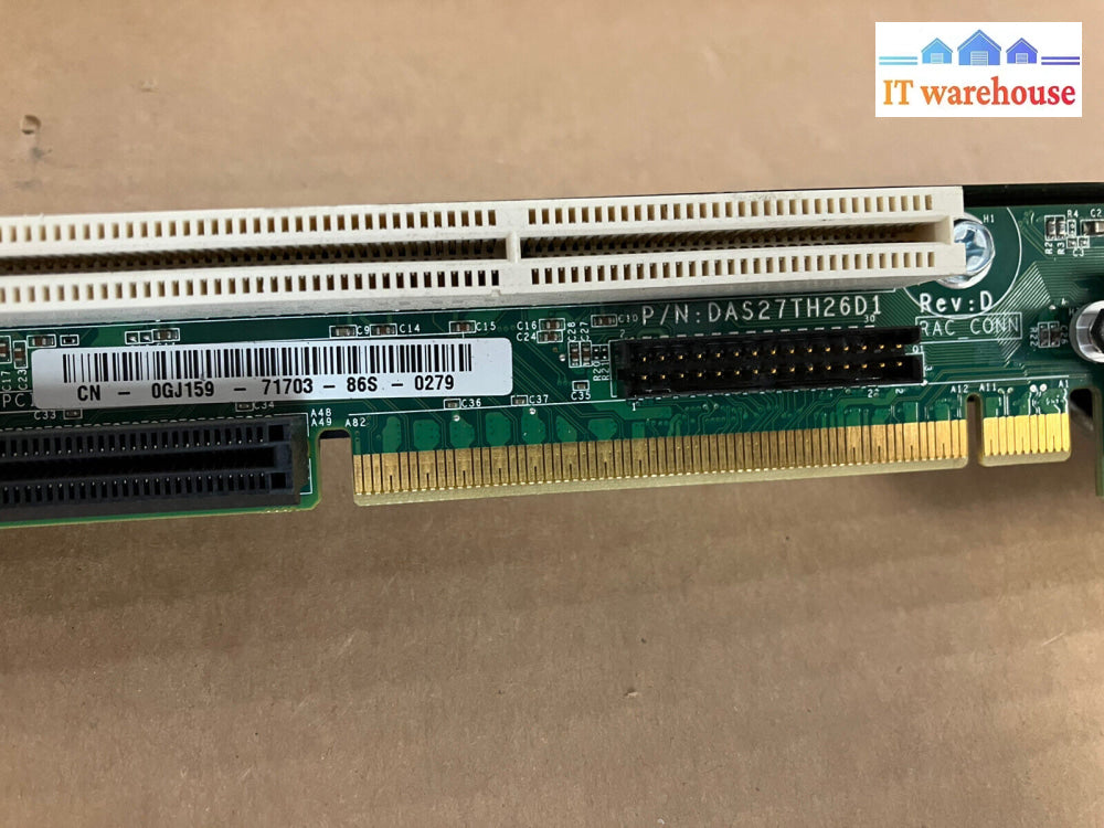 ~ Genuine Dell Poweredge R200 850 860 Pci-X Riser Card Board 0Gj159 Das27Th26D1