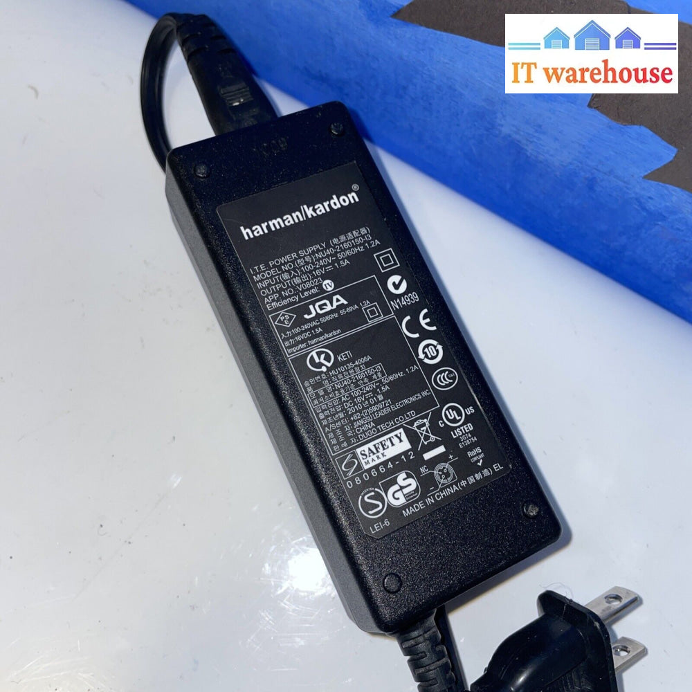 Genuine Harman Kardon Speaker Ac Power Adapter Nu40-2160150-I3 Soundsticks 1 2 3