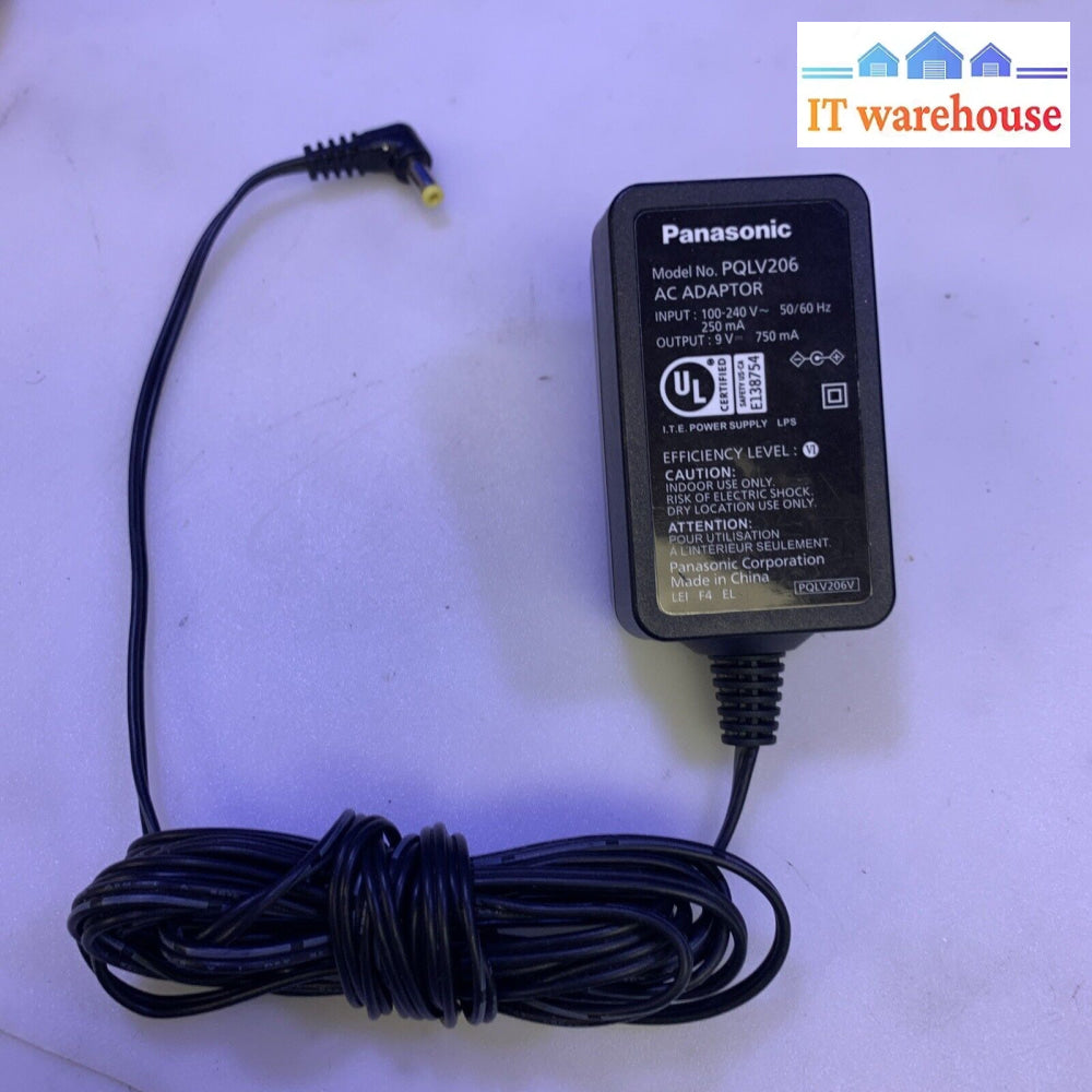 Genuine Panasonic Pqlv206 Ac Power Supply Adapter Charger Output 9V 750Ma