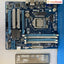 Gigabyte Ga-B75M-D3H Lga 1155 Ddr3 Motherboard W/ Intel I3-2120 Cpu + Io Plate ~