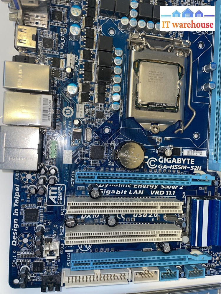 Gigabyte Ga-H55M-S2H Motherboard Socket Lga 1156 Intel H55 Ddr3 Dimm Microatx