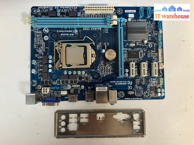 ~ Gigabyte Ga-H61M-Ds2 Lga1155 Motherboard W/ Intel Core I3-2120 Cpu + Io Shield