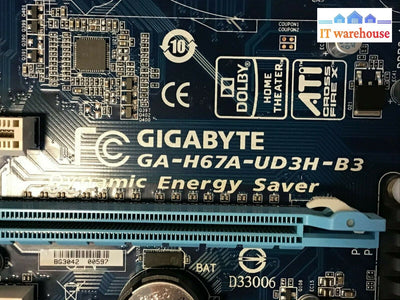 Gigabyte Ga-H67A-Ud3H-B3 Motherboard With I/O Shield Tested