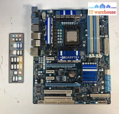 Gigabyte Ga-P55A-Ud4P Motherboard Lga 1156 With Intel Core I7-860 & I/O Shield ~