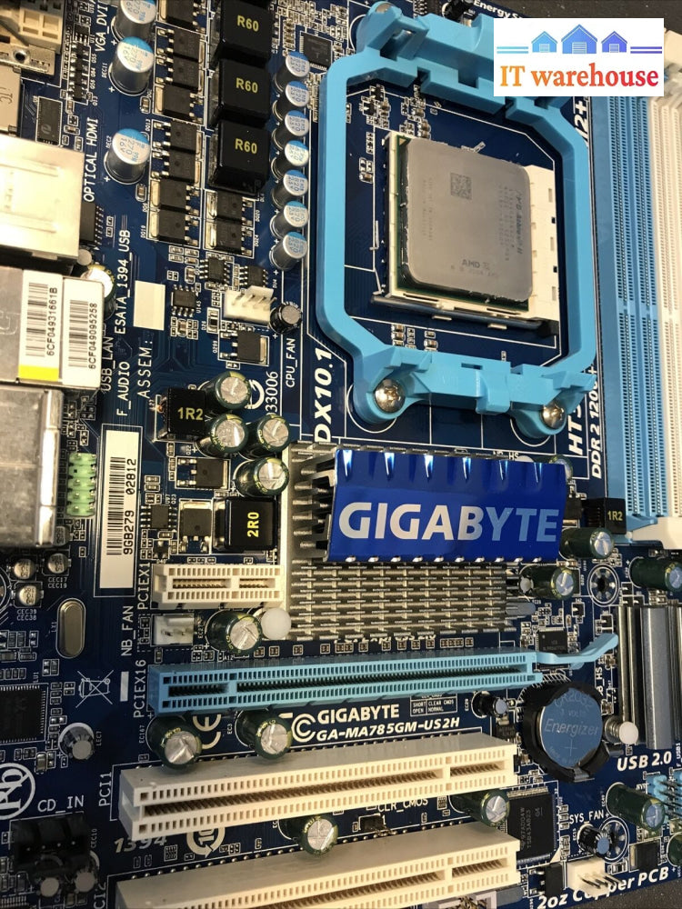 Gigabyte Technology Ga-Ma785Gm-Us2H Socket Am2 + Amd Motherboard W/ 640 Cpu