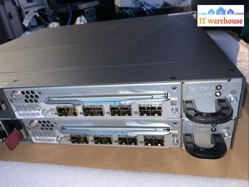 Grade A ~ (2X) Hp J9585A E3800-24G-2Xg 24-Port 10/100/1000 + 2X 10Gbe Switches