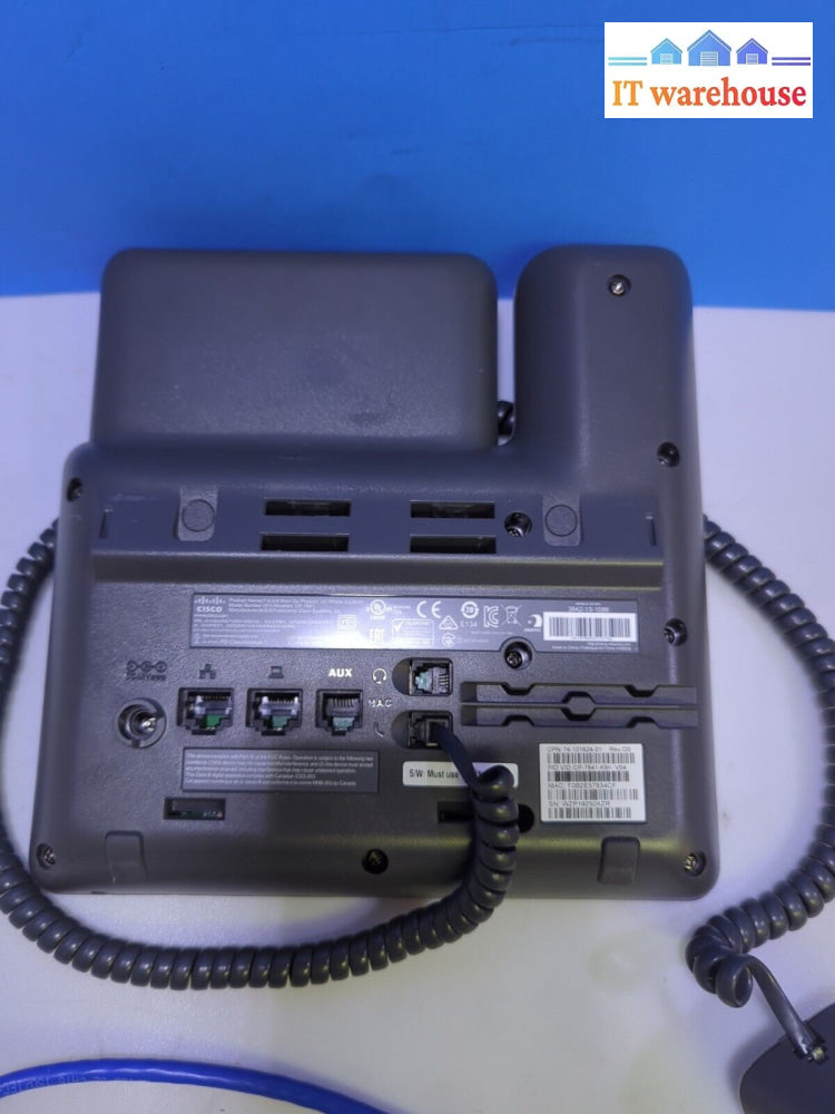 (Grade A) 50X Cisco Cp-7841-K9 4-Line Business Phone W/ Stand Handset & Cord-