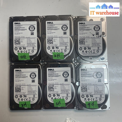 * (Grade A) 6X Dell Seagate 500Gb Hdd 2.5’ Sata Hard Drive 00X3Y St9500620Ns