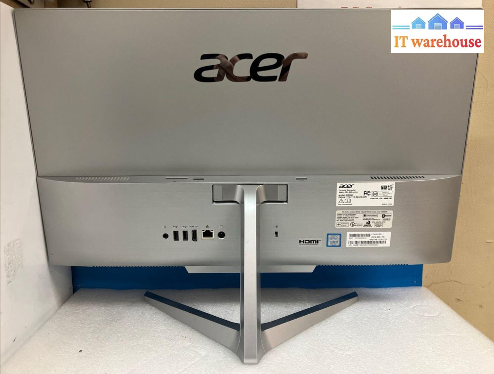 ~ (Grade A) Acer Aspire C24 D17W3 24’ Aio Desktop I3-8130U Cpu 8Gb Ram 512Gb Ssd