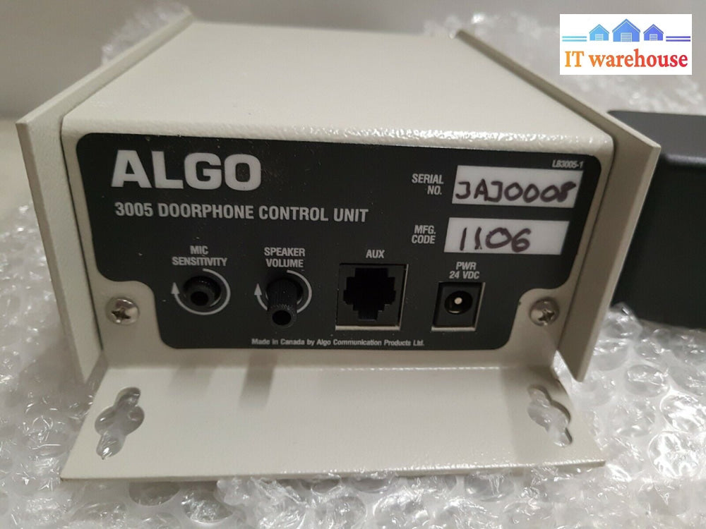 - (Grade A) Algo 3005 Doorphone Control Unit With Ac Adapter