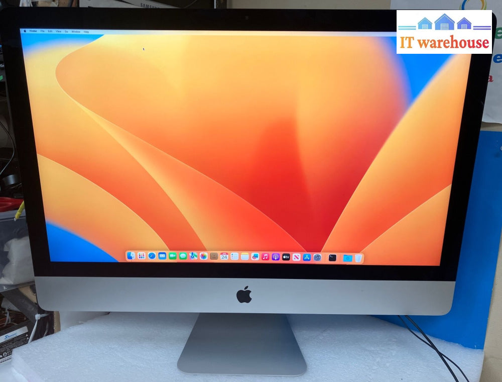 (Grade A) Apple Imac 27’ Retina 5K Pc A1419 I7-7700K Cpu 16Gb Ram Radeon 8Gb ~