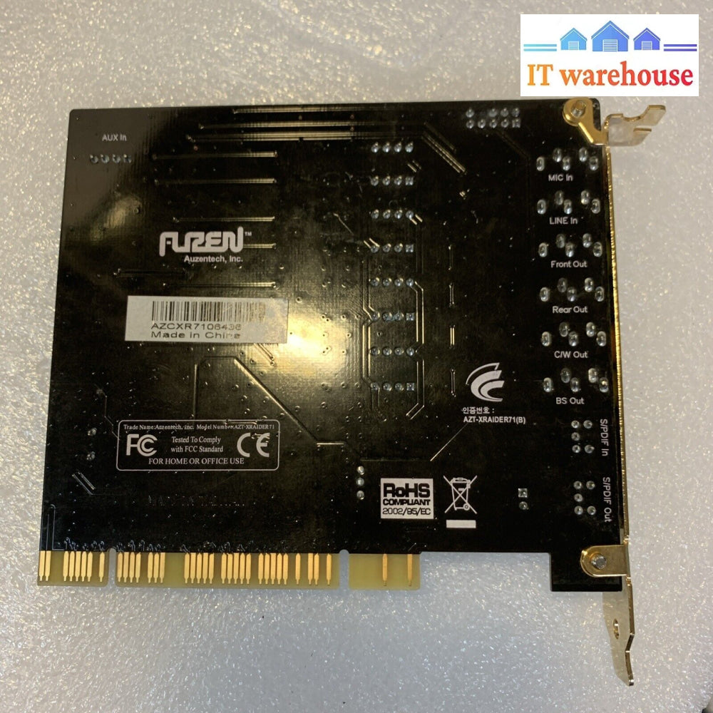 (Grade A) Auzen Auzentech X-Raider 7.1 Pci Sound Card