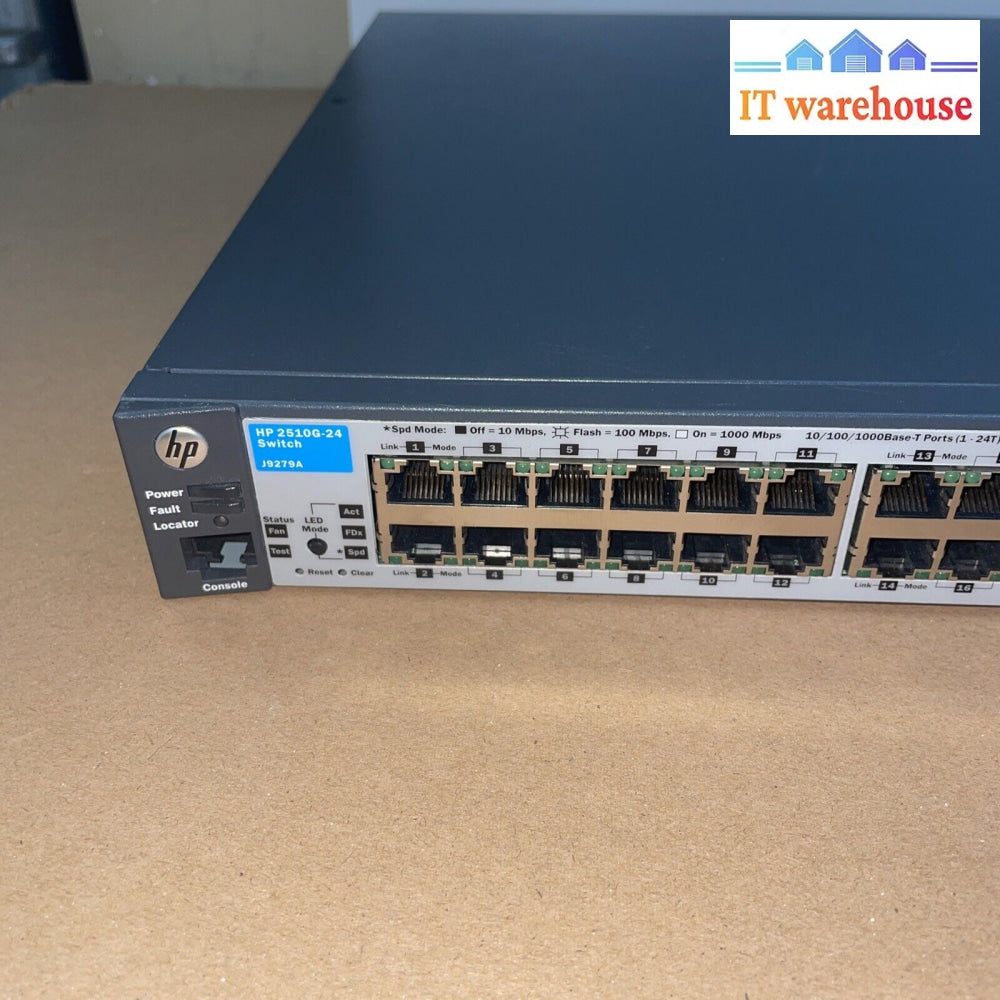 (Grade A) Hp J9279A Procurve Gray 10/100/1000Mbps 24-Port Gigabit Network Switch